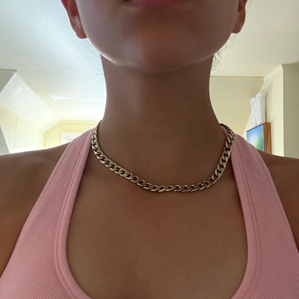 Target Gold Braided Chain Necklace